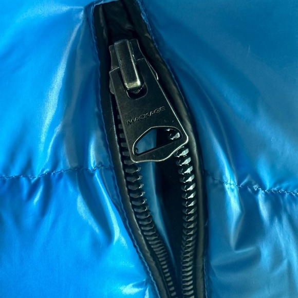 MACKAGE BLUE DOWN JACKET - NEVER WORN LADIES SIZE S - Picture 7 of 8